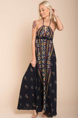 Shaylene Brunch Maxi Dress Navy