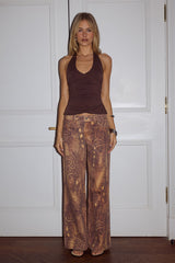 Zavier Straight Leg Jeans - Tan Viper