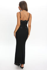 Like I'm Dreaming Floral Pearl Maxi Dress Black