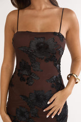 Kaela Cami Maxi Dress Embellished Chocolate