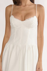 I'm Yours High-Low Hem Maxi Dress White
