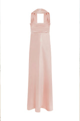 Elsa Strapless Scarf Maxi Dress - Musk