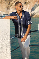 Jacob Shirt - Navy/White