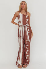 Eniola Asymmetric Neckline Halter Top Palma