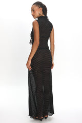 LIONESS Ford Maxi Skirt Onyx Polka