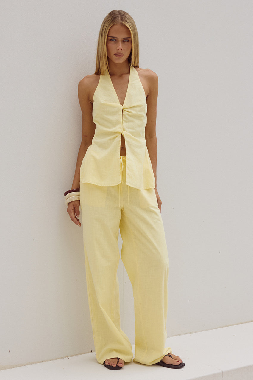 POPPY PANTS - LEMON