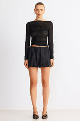 SNDYS Freja Bubble Skirt Black